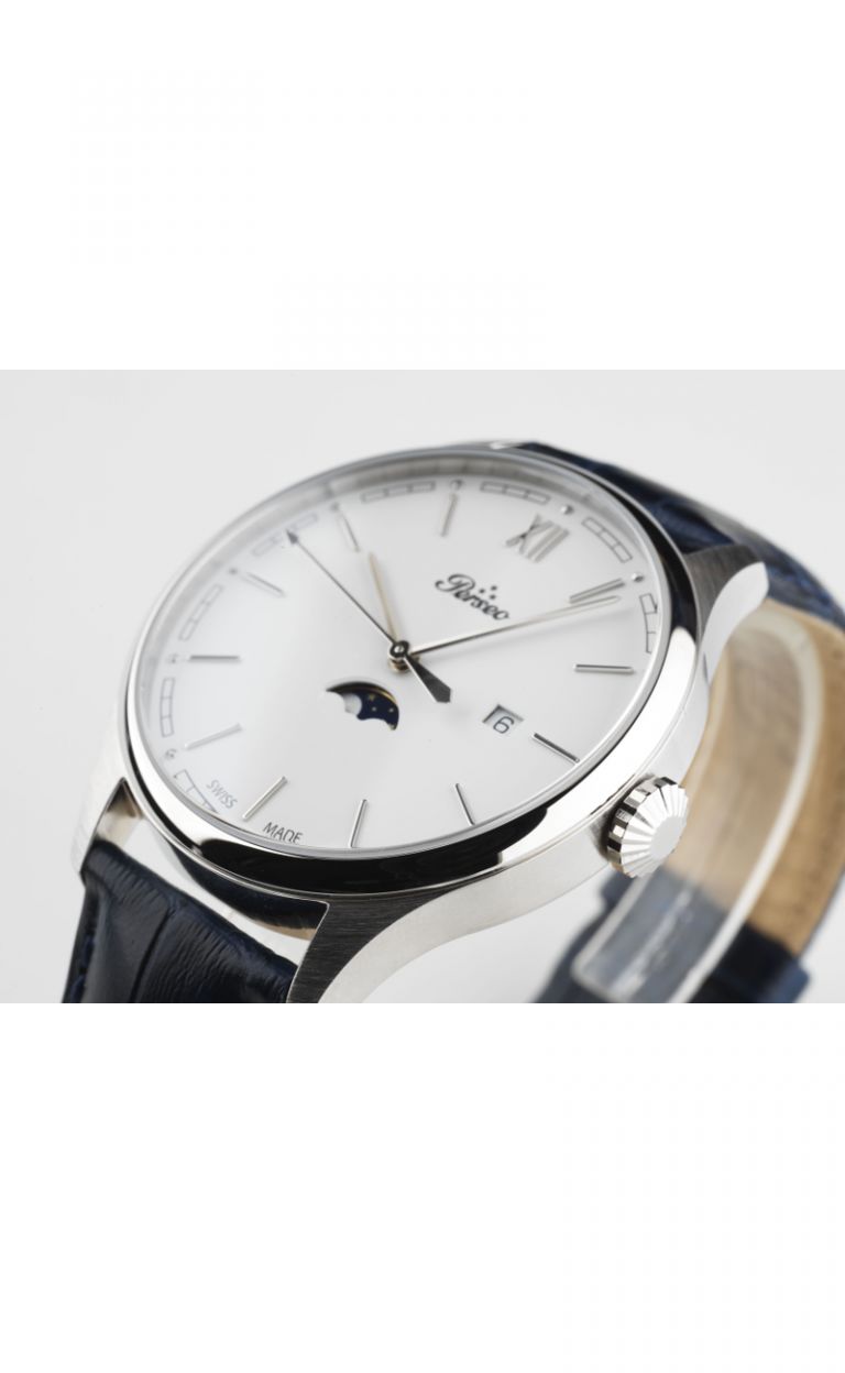 OUT OF STOCK 40202.01 MOON PHASE White Man Quartz (Swiss Made) PERSEO