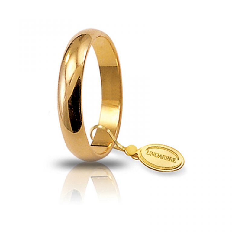 Wedding ring UNOAERRE classic yellow gold 18k 3 grams UNOAERRE