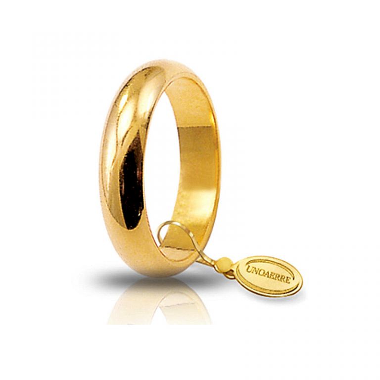 Wedding ring UNOAERRE classic yellow gold 18k 7 grams UNOAERRE