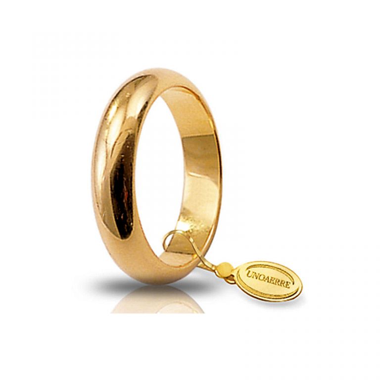 Wedding ring UNOAERRE classic yellow gold 18k 8 grams UNOAERRE