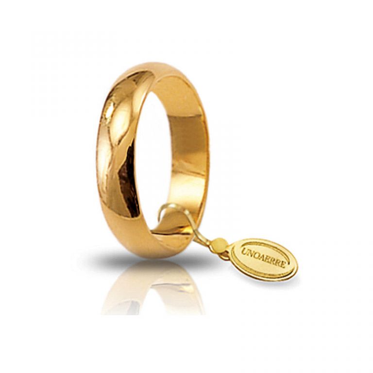 Wedding ring UNOAERRE mantovana classic yellow gold 18k 5 grams UNOAERRE