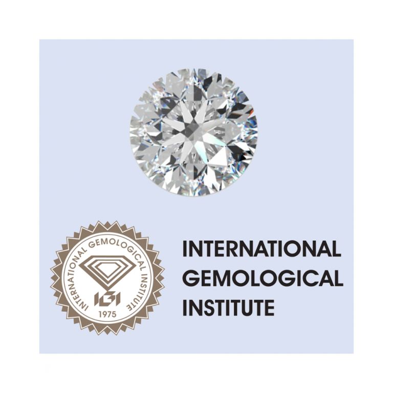 Certified ct. 0.20 D VVS1 round diamond IGI