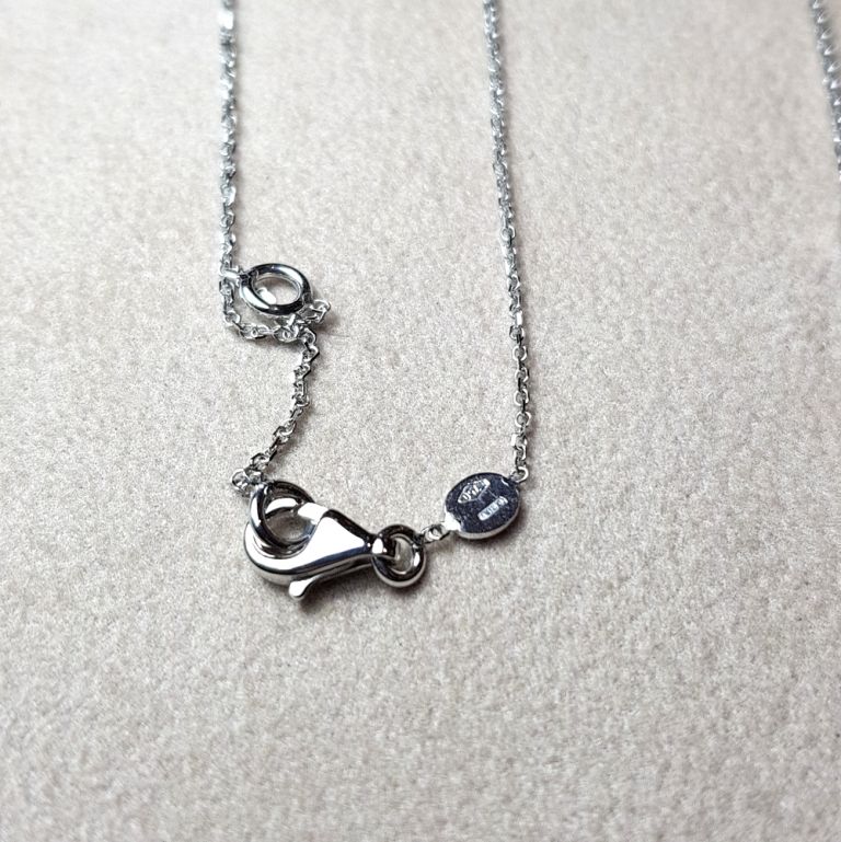 Necklace with elements 18k white gold (made in Italy)