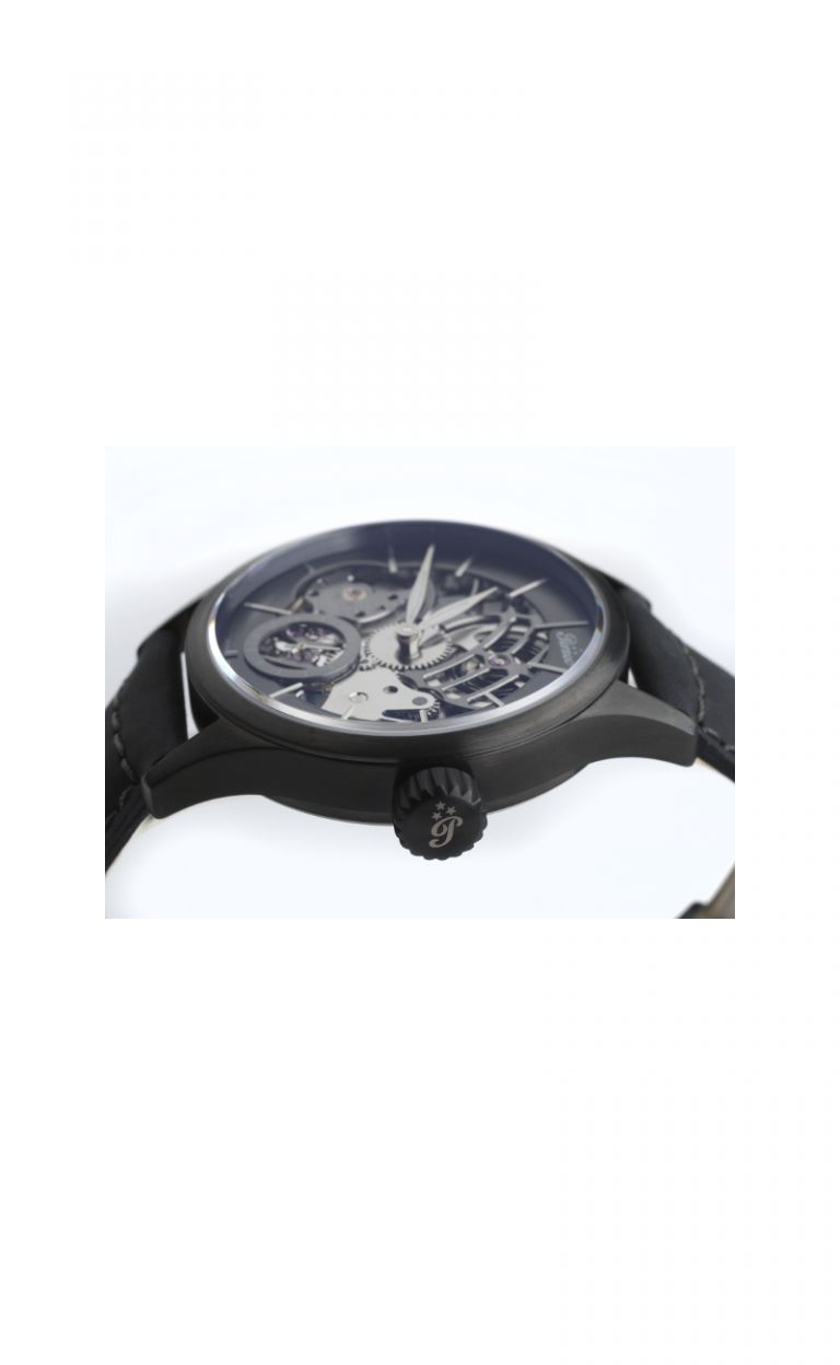 OUT OF STOCK - 6564.02 SQUELETTE BLACK Manual (Swiss Made) PERSEO