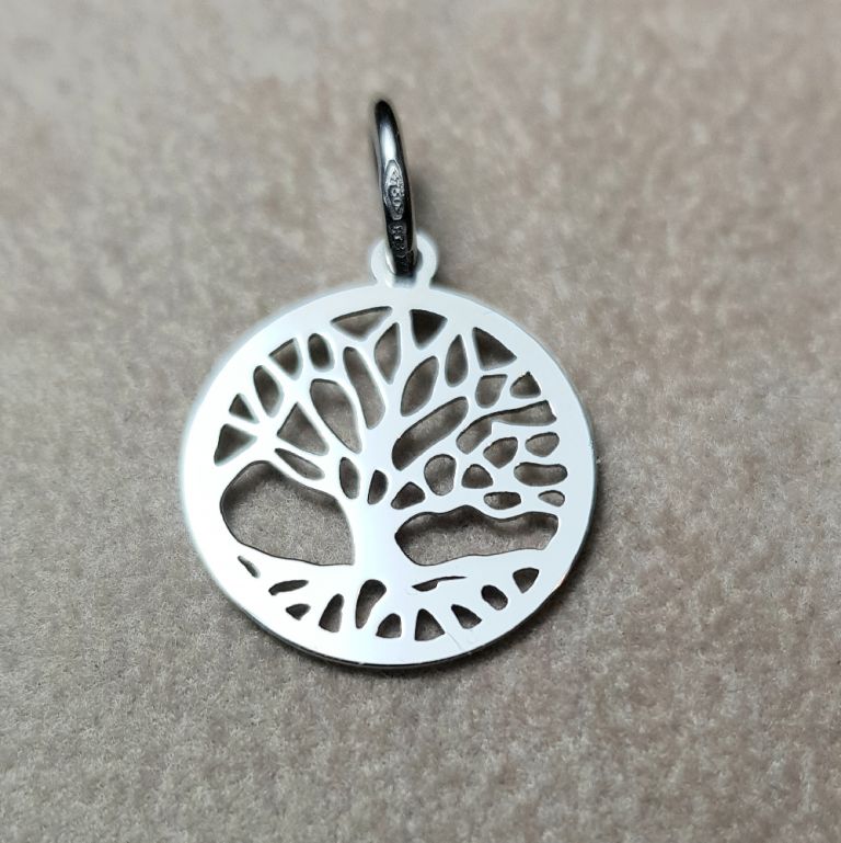 Tree of Life pendant 18k white gold (made in Italy)