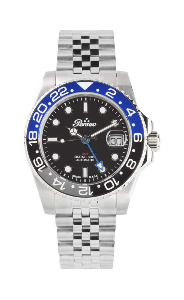 Ref. 2113 - Orologio Perseo sub GMT uomo blu / nero automatico