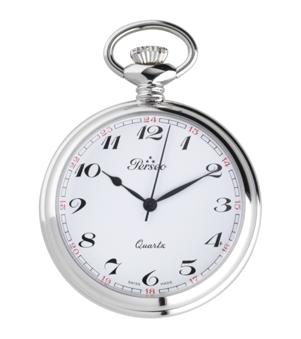 Ref. 11104.01 - Orologio Perseo Arabo tasca in metallo cromato