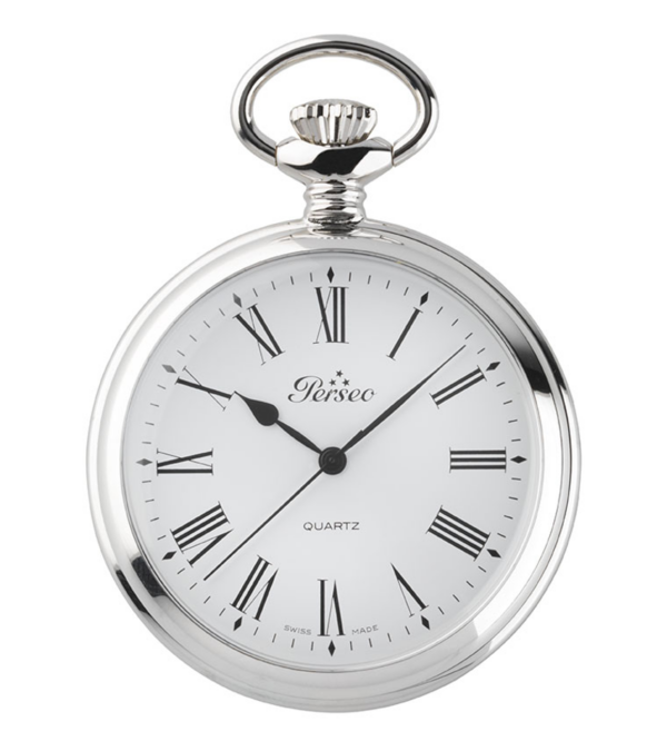 Ref. 11104.02 - Orologio Perseo Romano tasca in metallo cromato