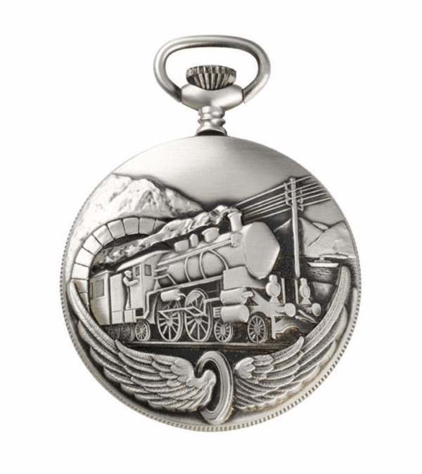 Ref. 16108 - Orologio Perseo Treno PIONEER romano tasca in metallo - immagine 2