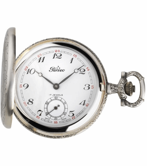 Ref. 17102/BIC - Orologio Perseo tasca metallo "Vieil Argent"